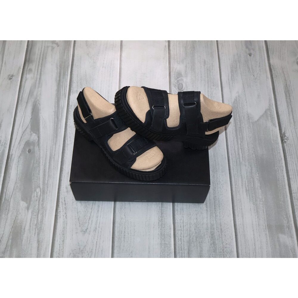 NEW Sorel Ona Ave Multistrap Mid Sandal Black/Black Women's Size 9 US Slingback
